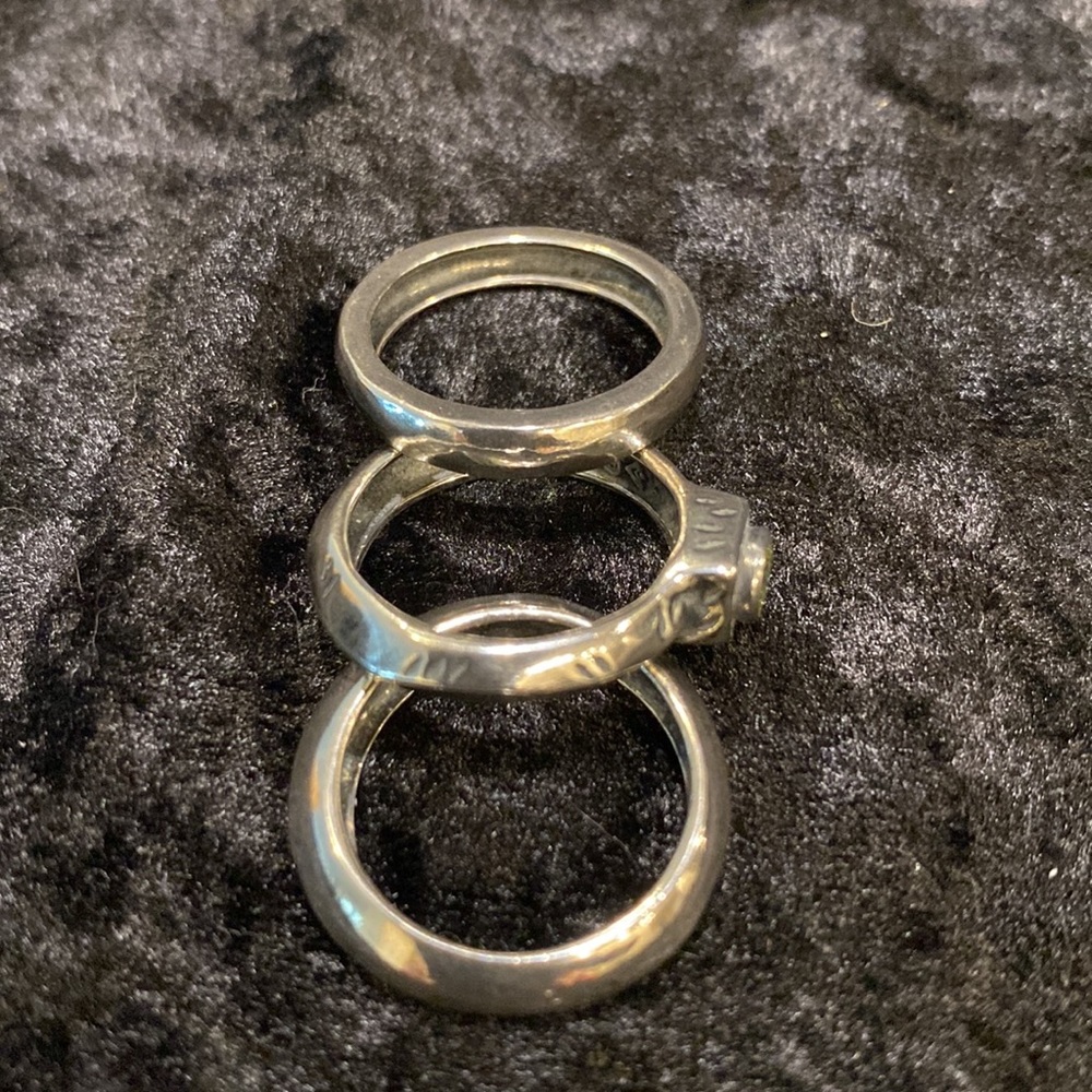 *NOT FOR SALE * Silpada Stackable Rings with Peridot - Picture 3 of 5
